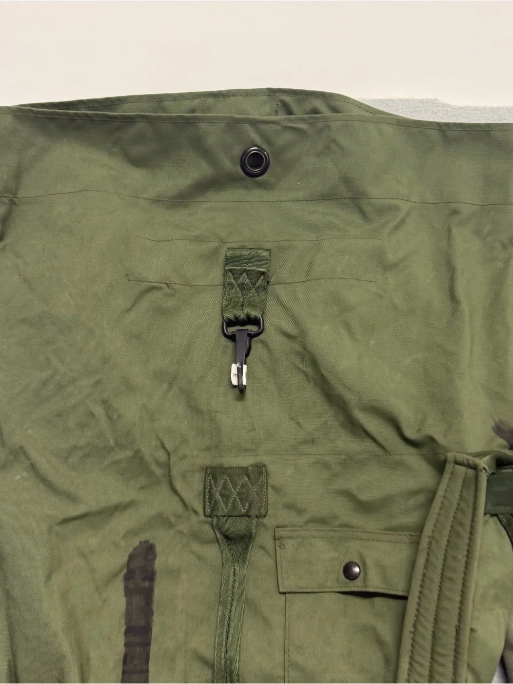 Lot of 2 USGI OD Green Nylon Duffel Bags Sea Garrison Duffle Equipment